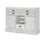 Credenza Dining Storage Aged White 12