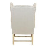 Grand Linen Wingback Chair Chairs Chairs 11