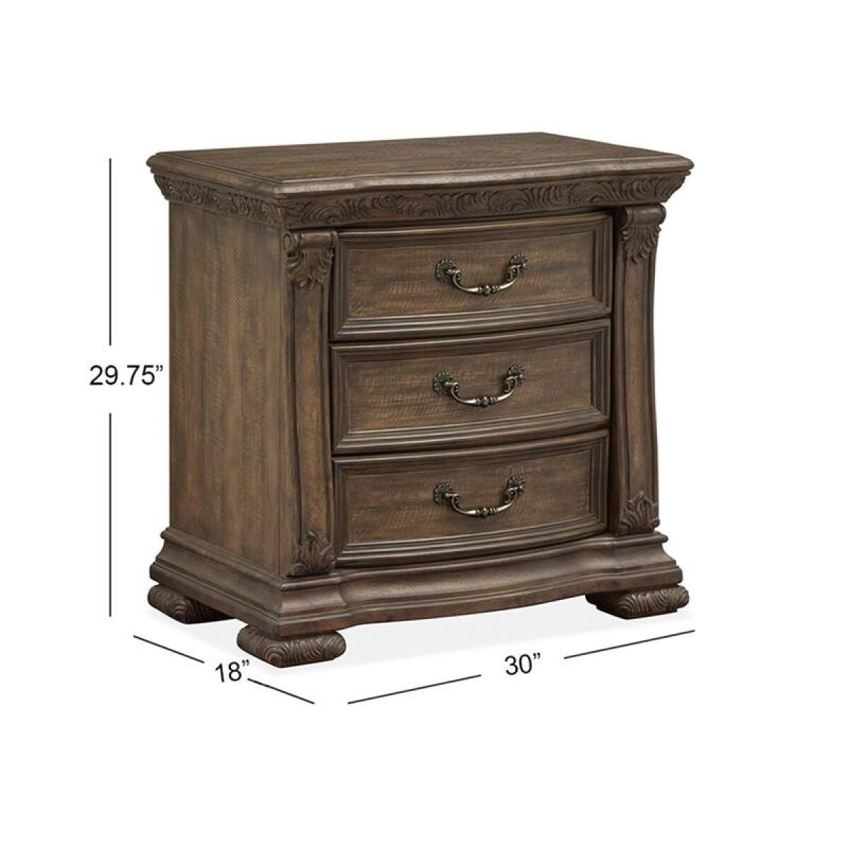 Durango Drawer Nightstand Nightstands Brown 13
