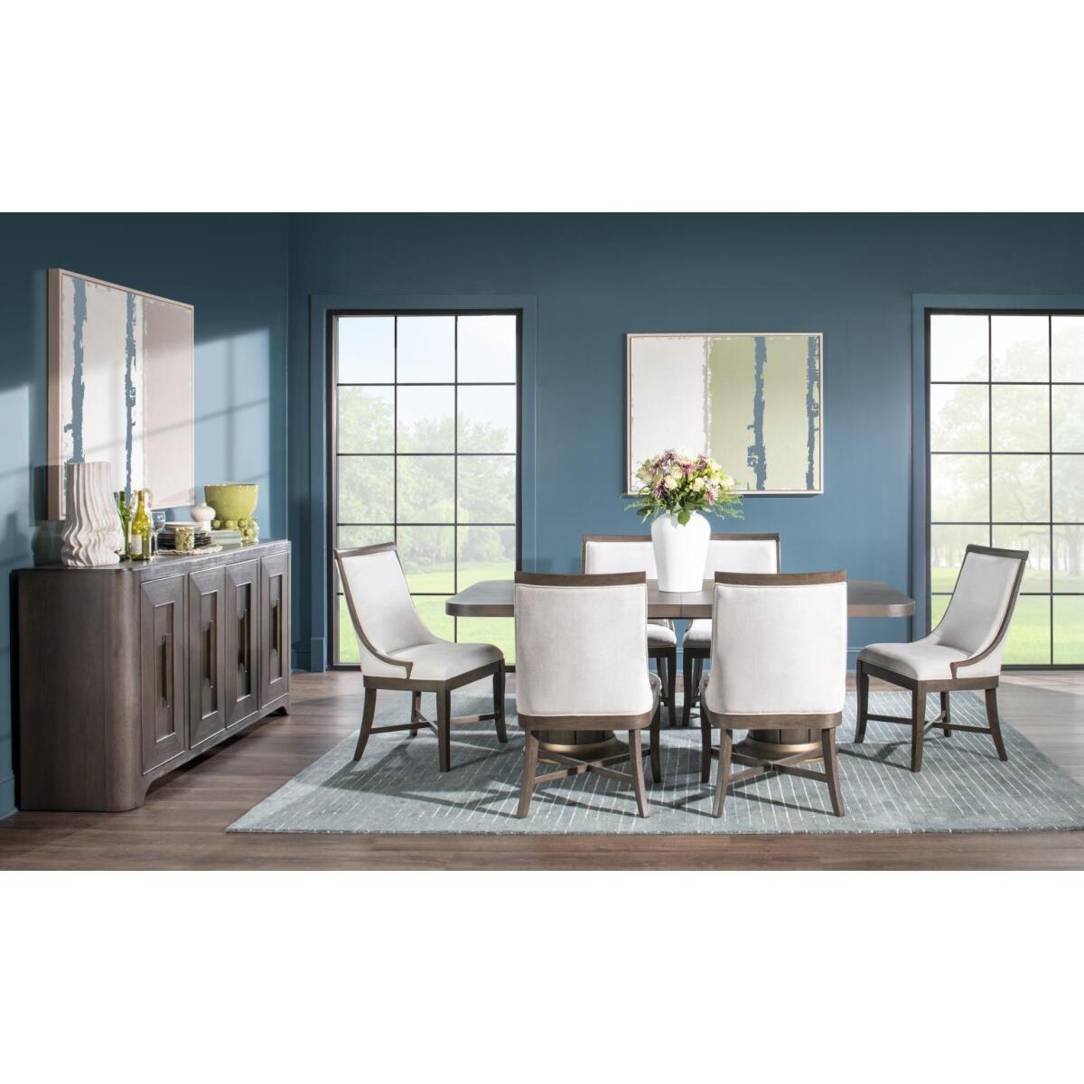 Complete Double Pedestal Dining Table Dining Tables Brown 9