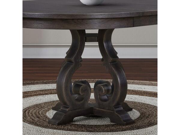 Grant Park Round Pedestal Table Base Dining Tables Brown