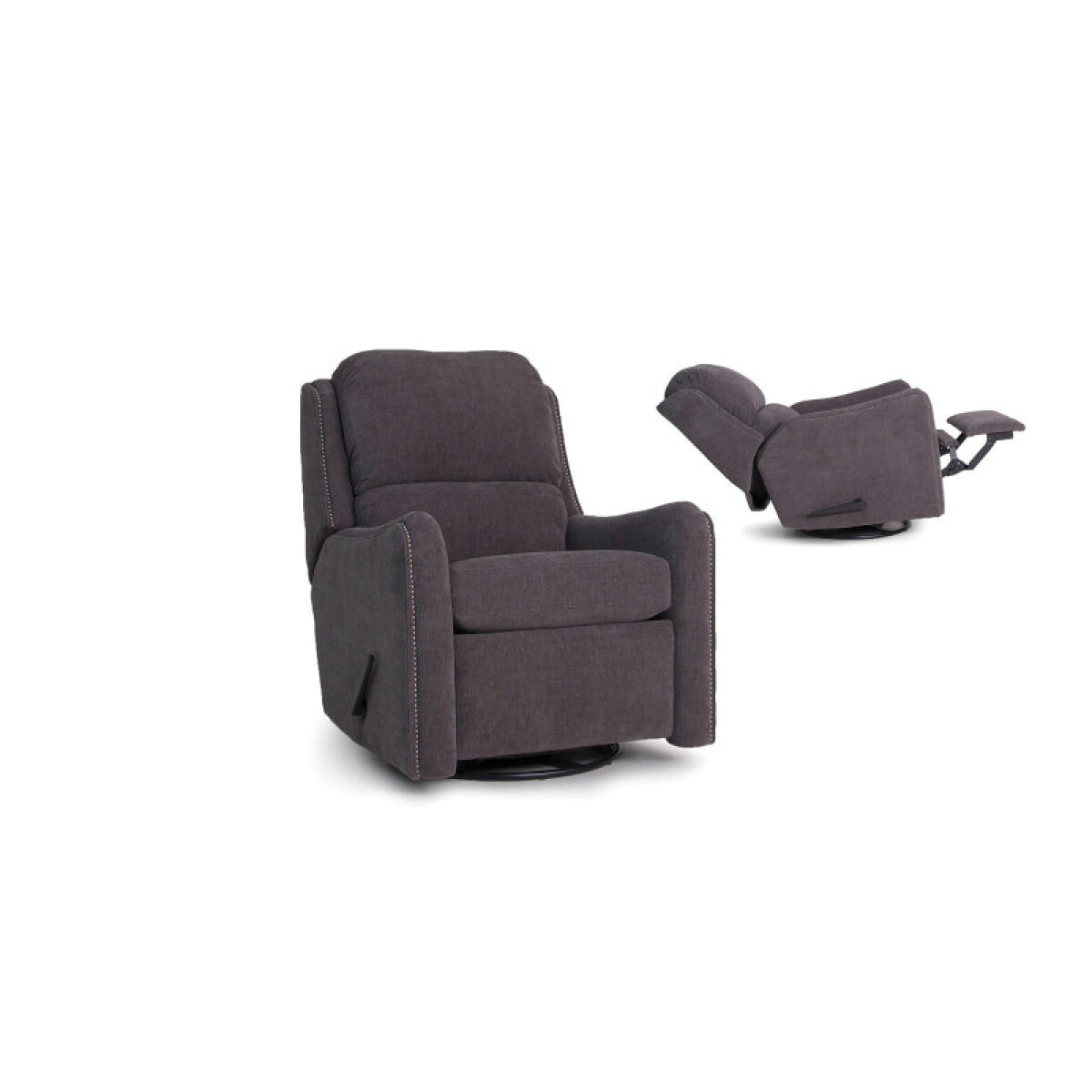 Manual Reclining Chair 746-37 Recliners Gray 4