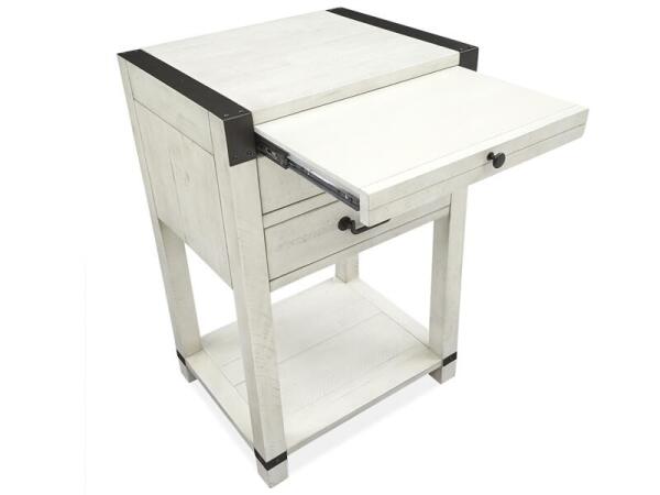 Chesters Mill Open Nightstand Nightstands Alabaster, Aged Iron 17