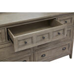 Drawer Dresser with Landscape Mirror Dressers Brown 18