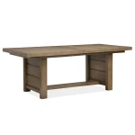 Plum Creek - LT. Brown Trestle Dining Table