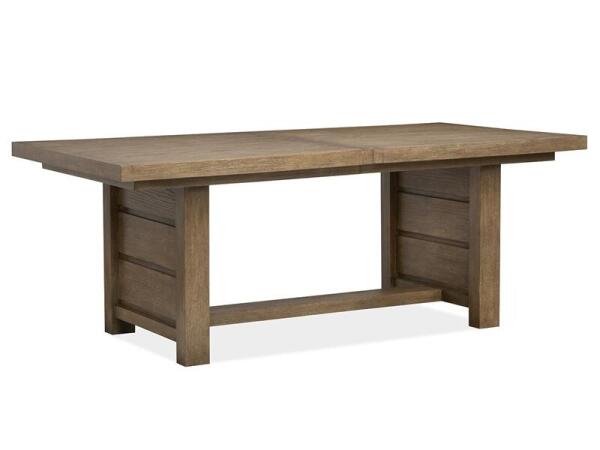 Plum Creek – LT. Brown Trestle Dining Table Dining Tables Brown