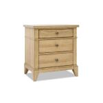 Three Drawer Nightstand Nightstands Brown 8