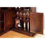 Voltaire Corner Curio Dining Storage Brown 11
