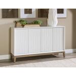Credenza Dining Storage Cloud White And Desert Oak 15