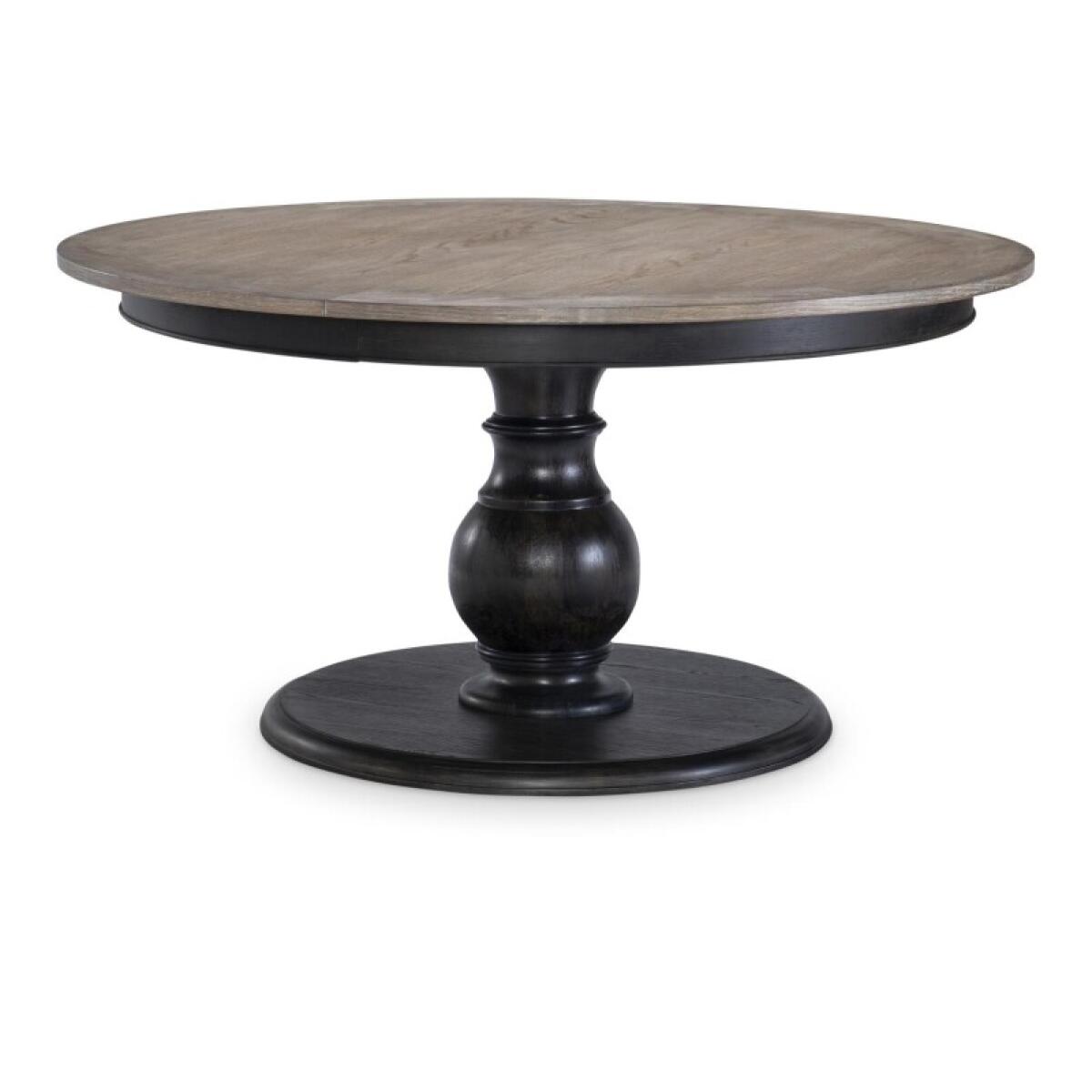 Complete Round Table Dining Sets Black 4