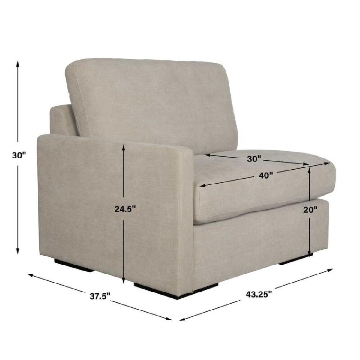 Refuge Sofa, Left Arm Facing, Sand - Image 12