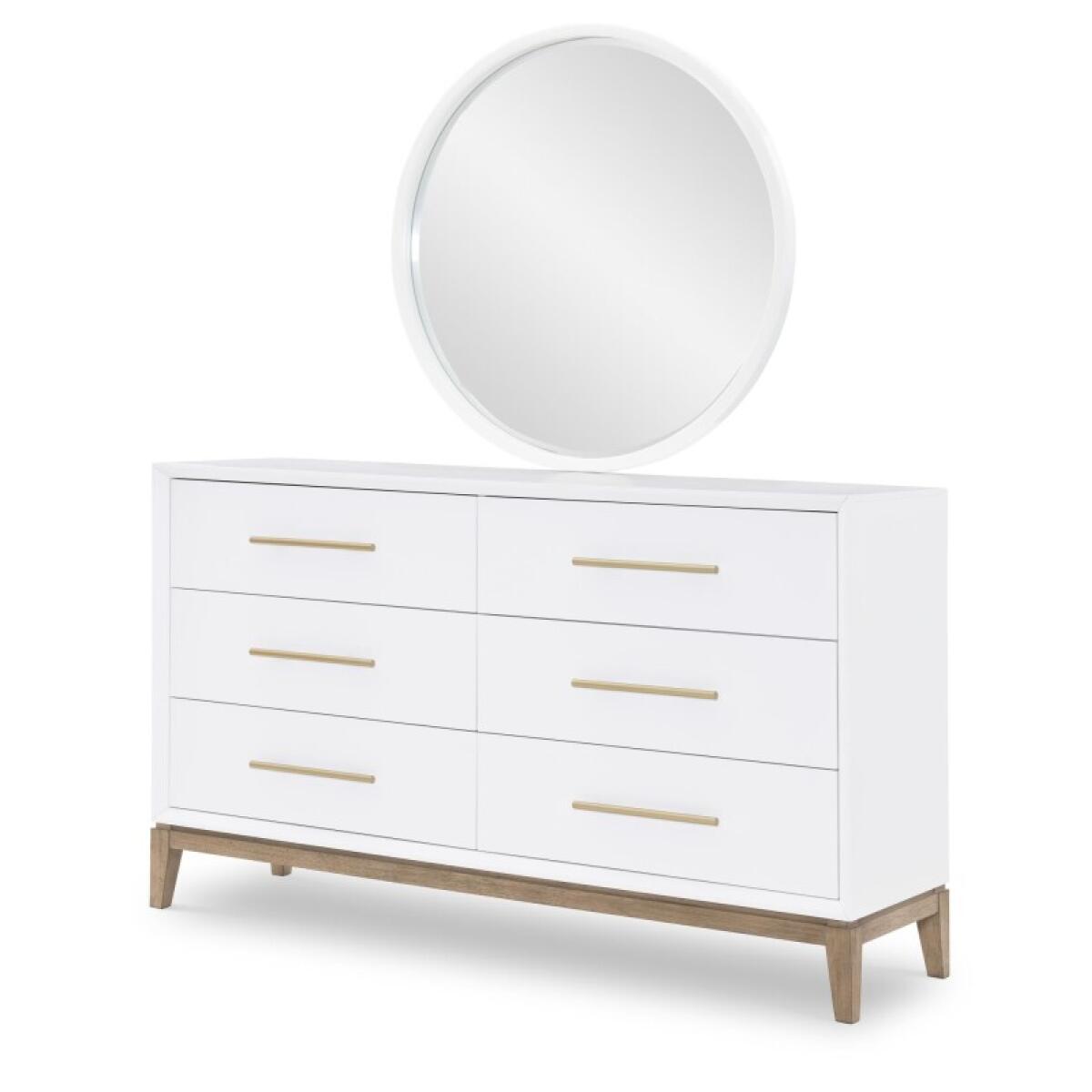 Dresser Dressers Cloud White And Desert Oak 5