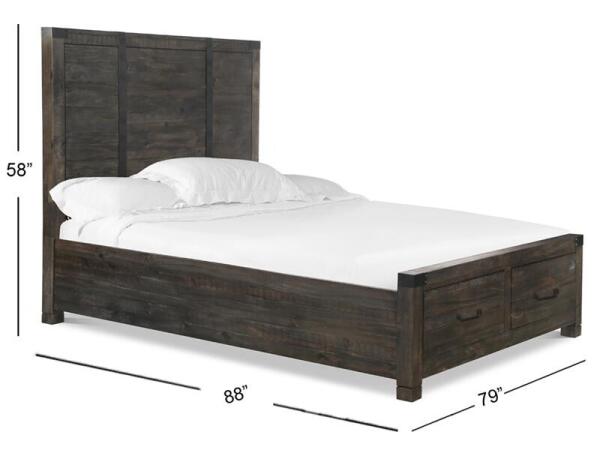 Abington Complete King Panel Storage Bed - Image 4