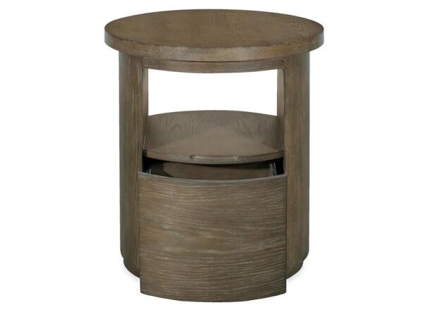 Bosley Lt. Brown Round End Table End tables Brown 20