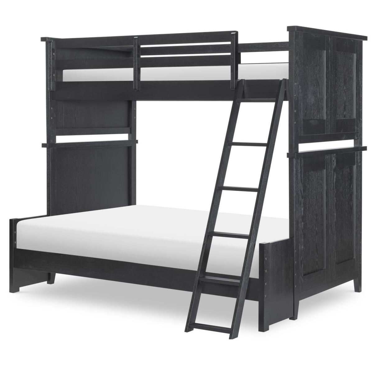 4ec0d2a62bb9f7fbf939cd6c9480968a Complete Twin Over Full Bunk Bed Blacksmith - Image 1
