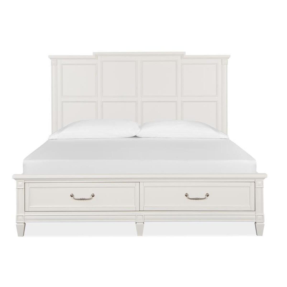 Willowbrook Wood Cal.King Panel Bed Rails for Storage Footboard SU Bed Parts Bed Parts 4