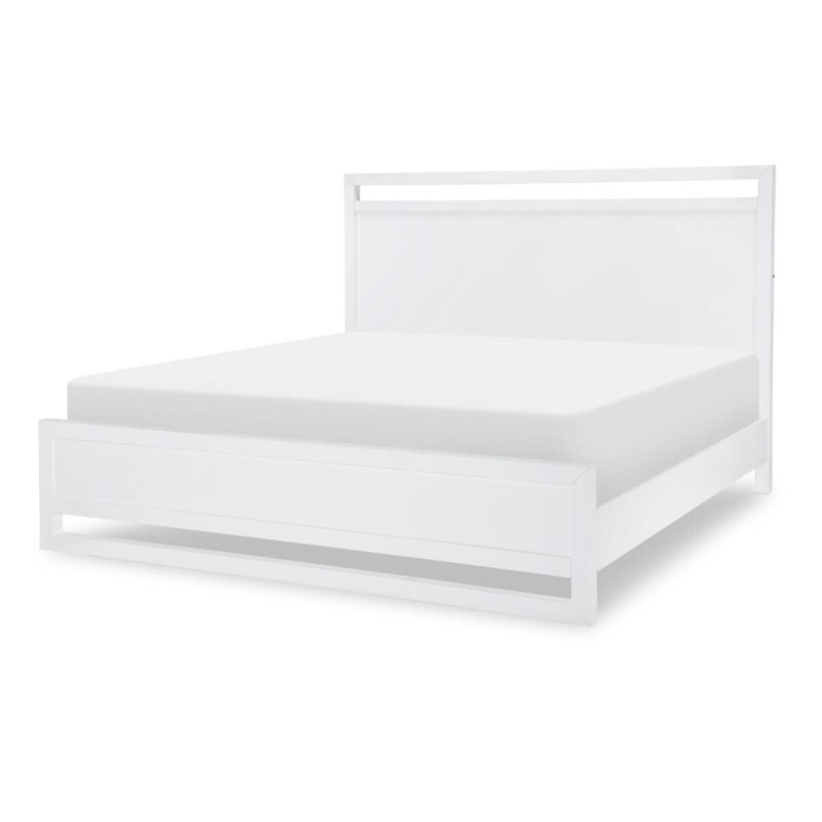 Complete Panel Bed Ca King 6/0 White Finish Beds Beds 4