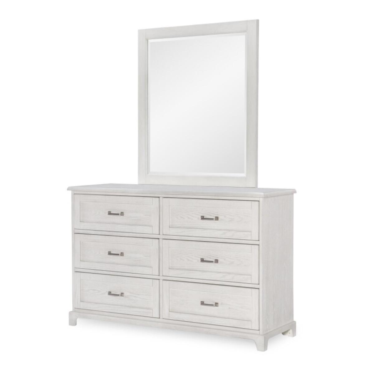 6 Drawer Dresser Youth Dressers Bleached Linen 5