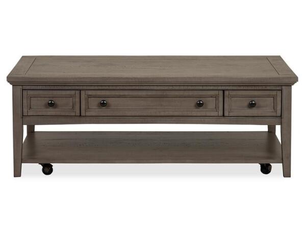 Paxton Place Rectangular Cocktail Table w/Casters - Image 7