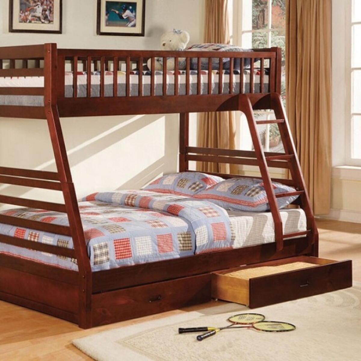 California Bunk Bed Youth Beds Brown 4