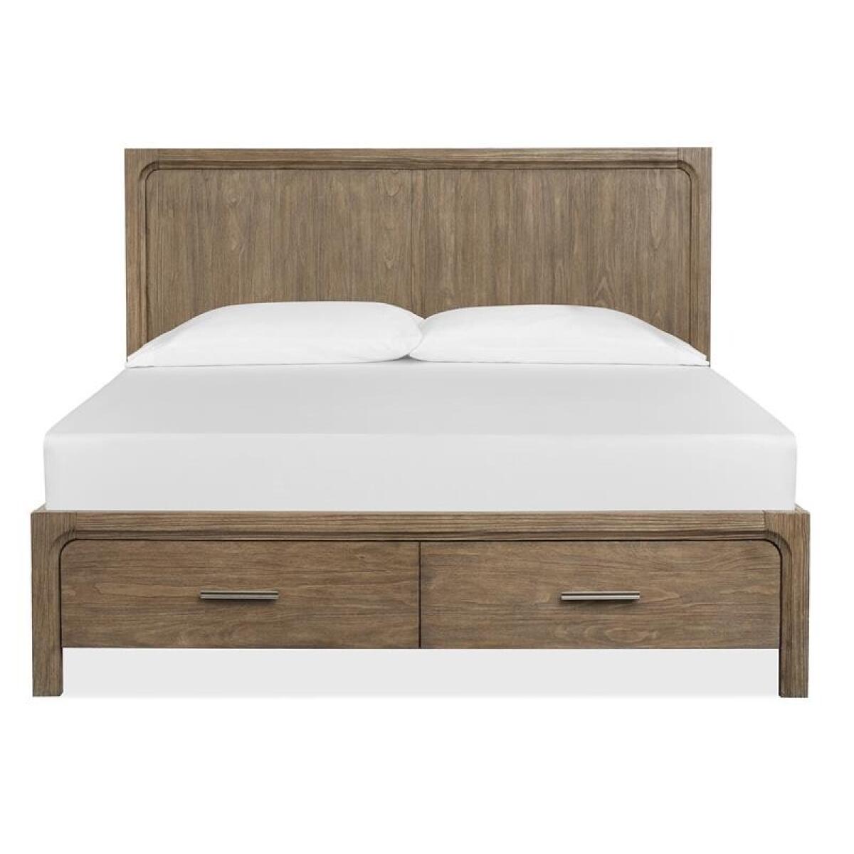 Westbourne Wood King Panel Bed Storage Footboard SU - Image 2
