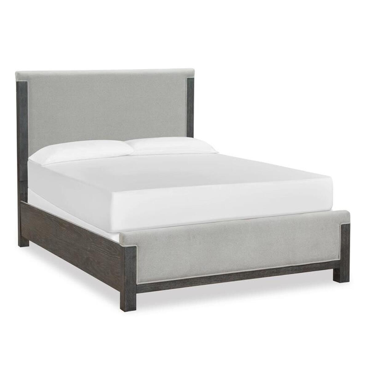 Plum Creek - Black Complete Queen Upholstered Panel Bed - Image 3