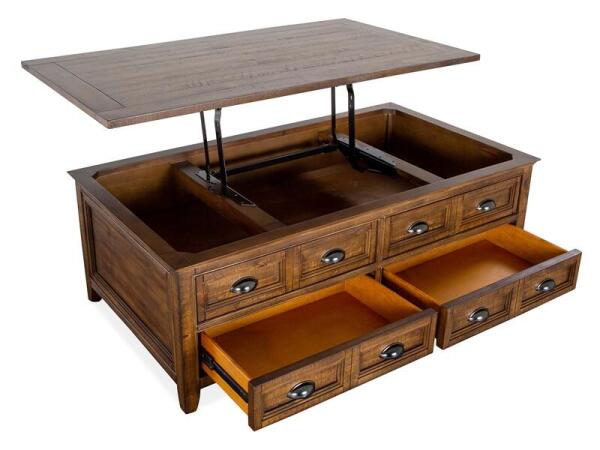 Bay Creek Lift Top Storage Cocktail Table w/Casters - Image 8