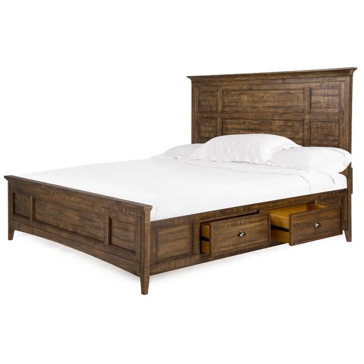 Bay Creek Complete Cal.King Panel Bed with Storage Rails Beds Beds 6