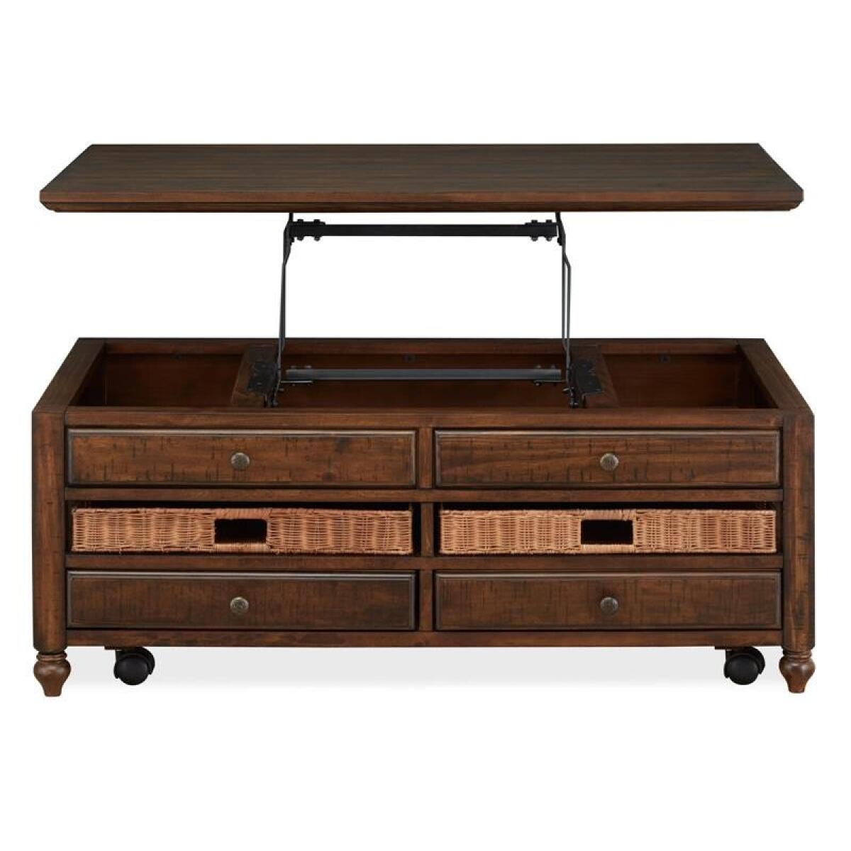 Cottage Lane Rectangular Lift Top Cocktail Table - Image 6