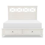 Complete Panel Bed W Storage Footboard Queen 5/0 - Image 3
