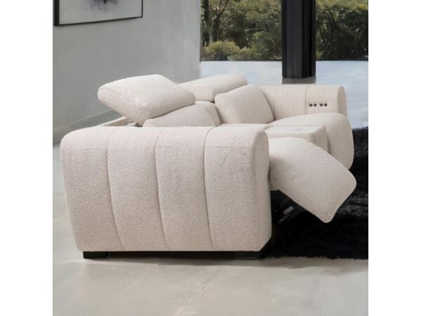 Thaddea Power Loveseat Loveseats Cream