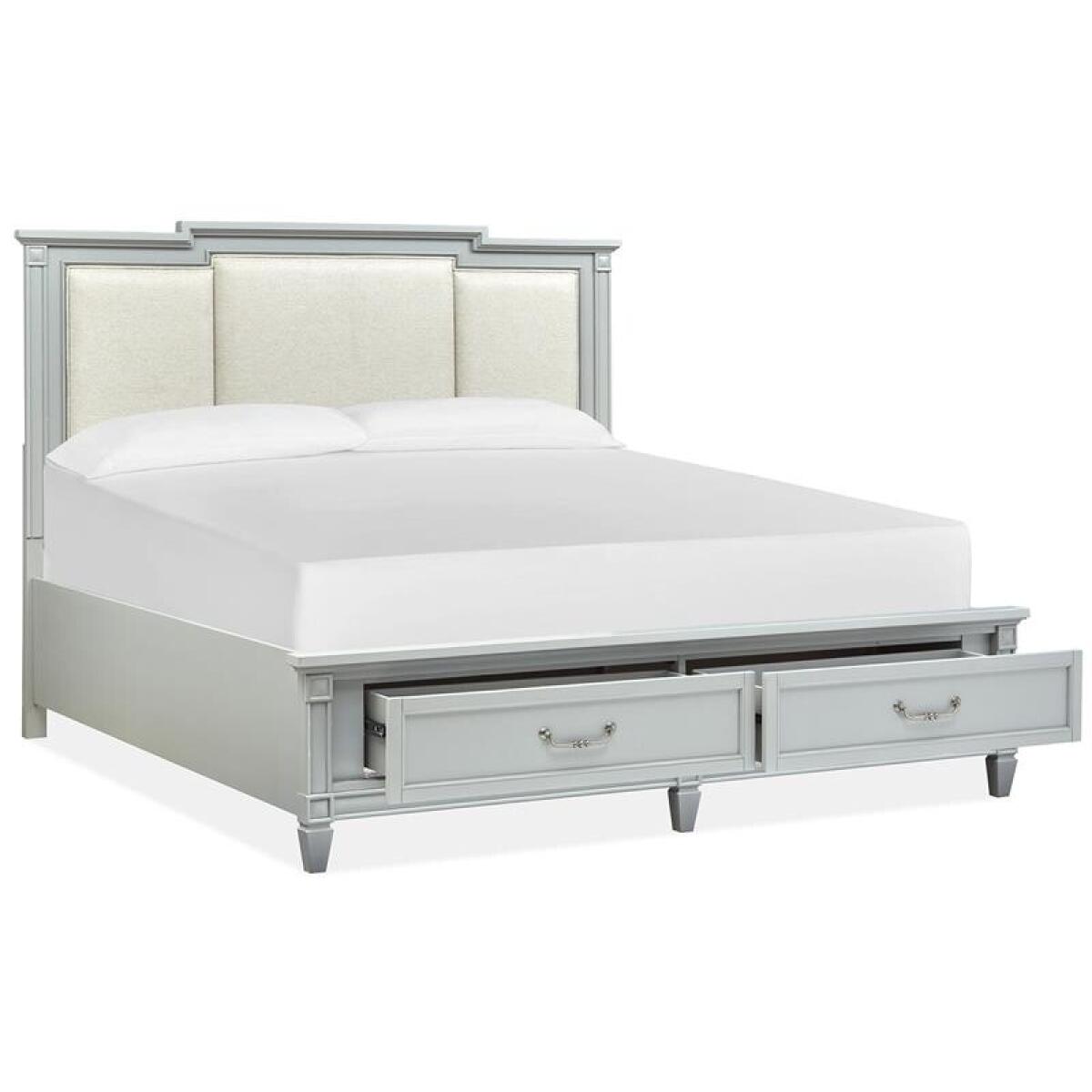 Glenbrook Complete King Panel Storage Bed w/Upholstered Headboard Beds Beds 7