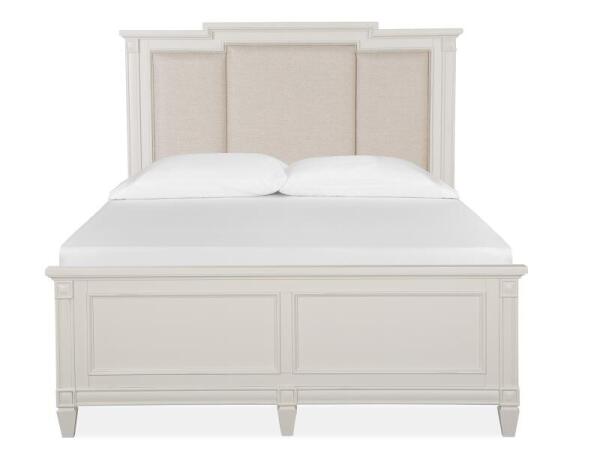 Willowbrook Complete Queen Panel Bed w/Upholstered Headboard Beds Beds
