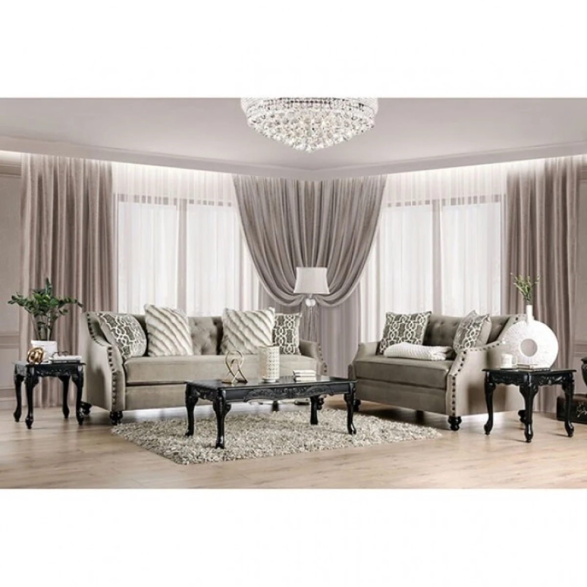 Ezrin Love Seat Loveseats Furniture of America 5