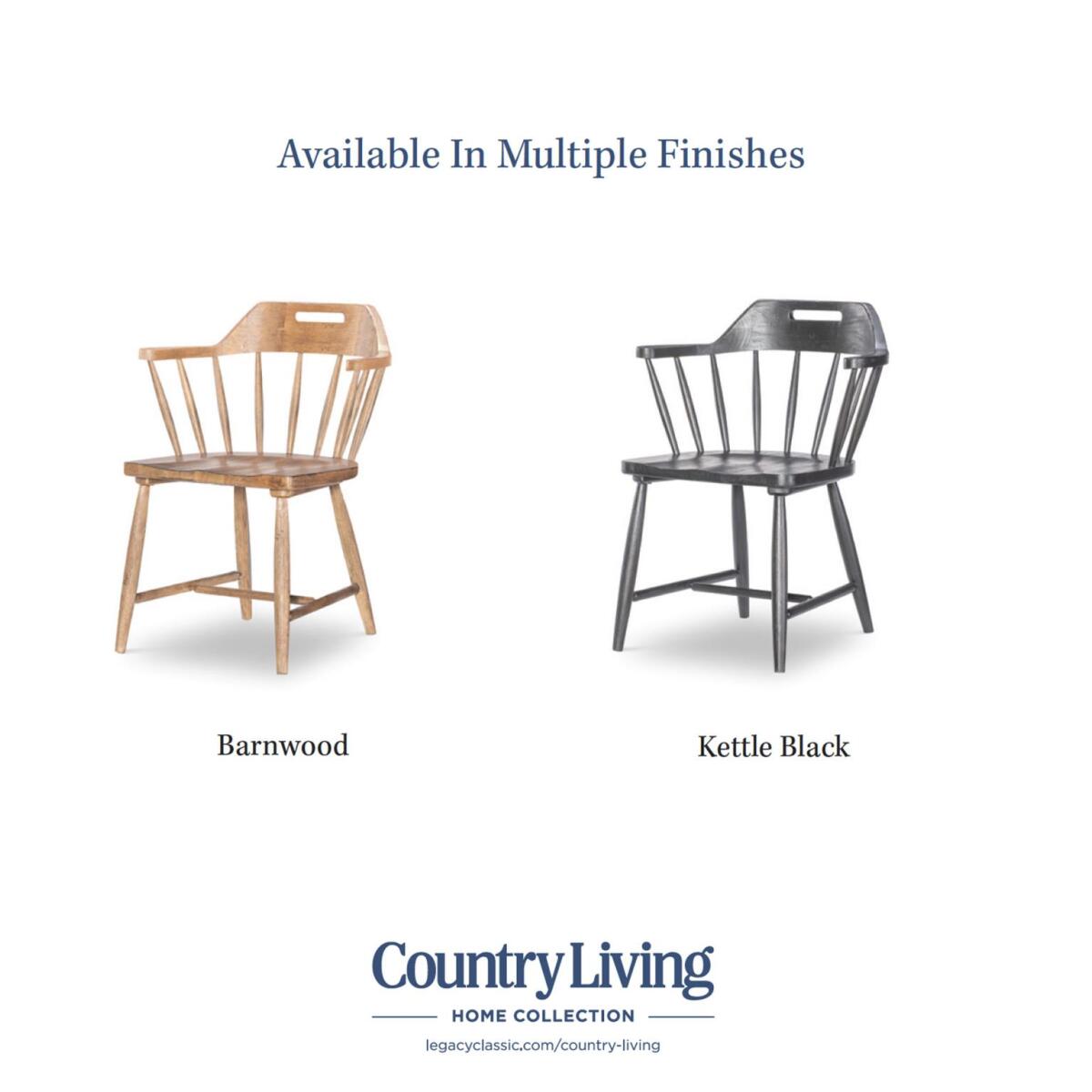 Spindle Back Arm Chair W. Handle Cut Out - Image 6