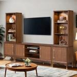 Seven Oaks Entertainment Center Entertainment Stands Brown