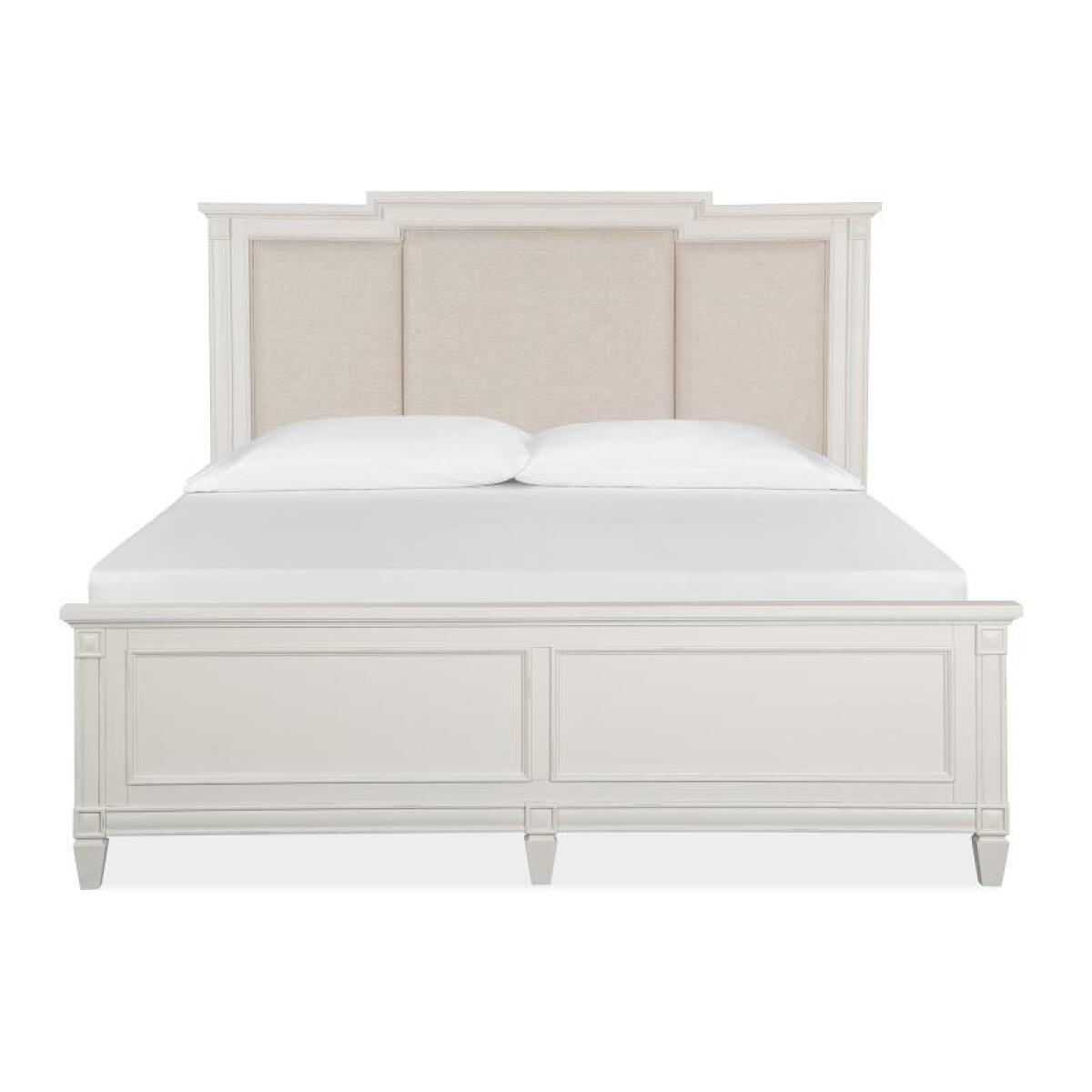 Willowbrook Complete King Panel Bed w/Upholstered Headboard Beds Beds 4