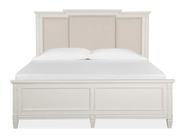 Willowbrook Complete King Panel Bed w/Upholstered Headboard Beds Beds