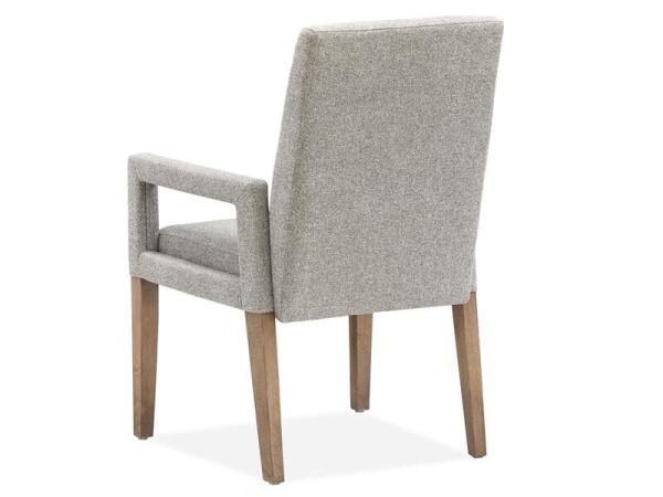 Lindon D5570-73G Dining Arm Chair w/Grey Uph.Seat & Back (2/ctn) - Image 3