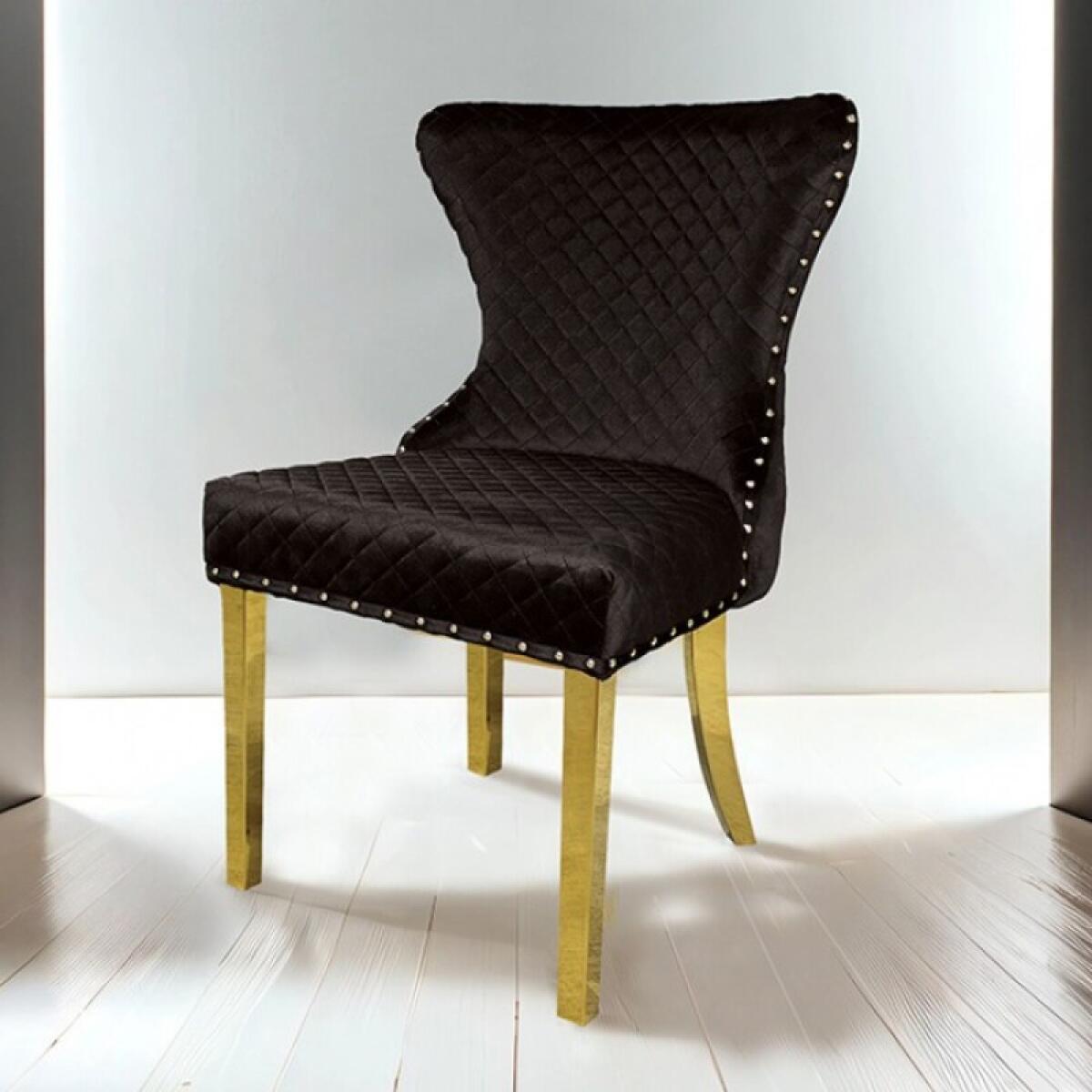 543ae296666ae2d8882c13a1757b6f36 Portanova Gold Chair (2/CTN) - Image 1