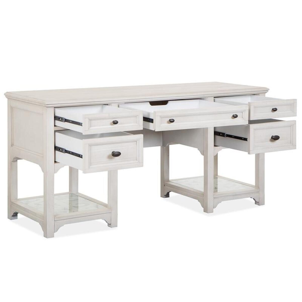 Bronwyn Desk Base Desk Bases Alabaster, Toasted Nutmeg 11