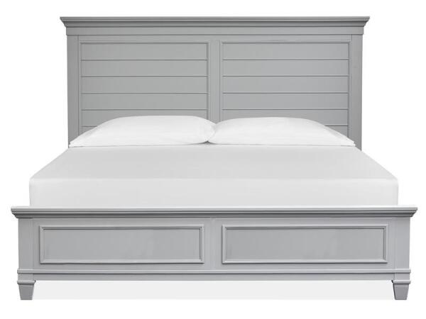 Charleston Complete King Panel Bed – Grey Beds Beds