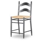 Counter Height Spindle Back Arm Chair With Handle Cut Out Chairs & Benches Black