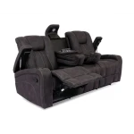 Amirah Glider Loveseat Loveseats Black 16