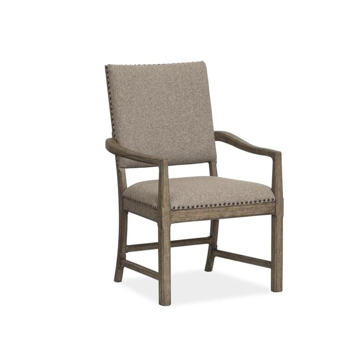 Claremont Dining Arm Chair w/Upholstered Seat & Back (2/ctn) Chairs & Benches Brown 4