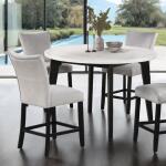Sabro 5 Pc Dining Table Set Dining Sets Black