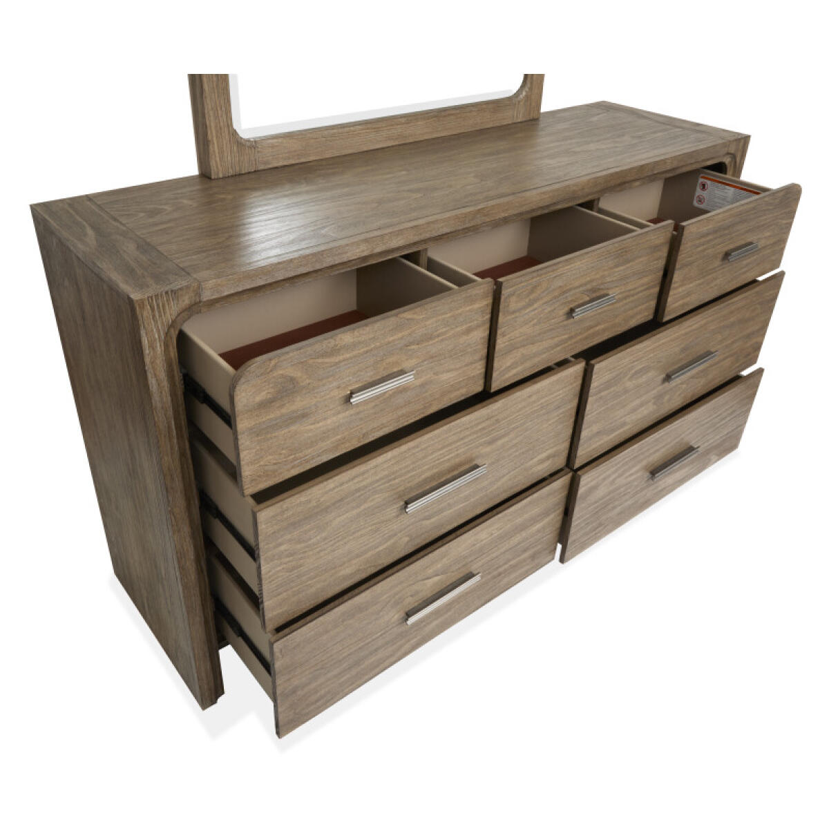 Westbourne B5888-2042 Dresser with Portrait Mirror - Image 4