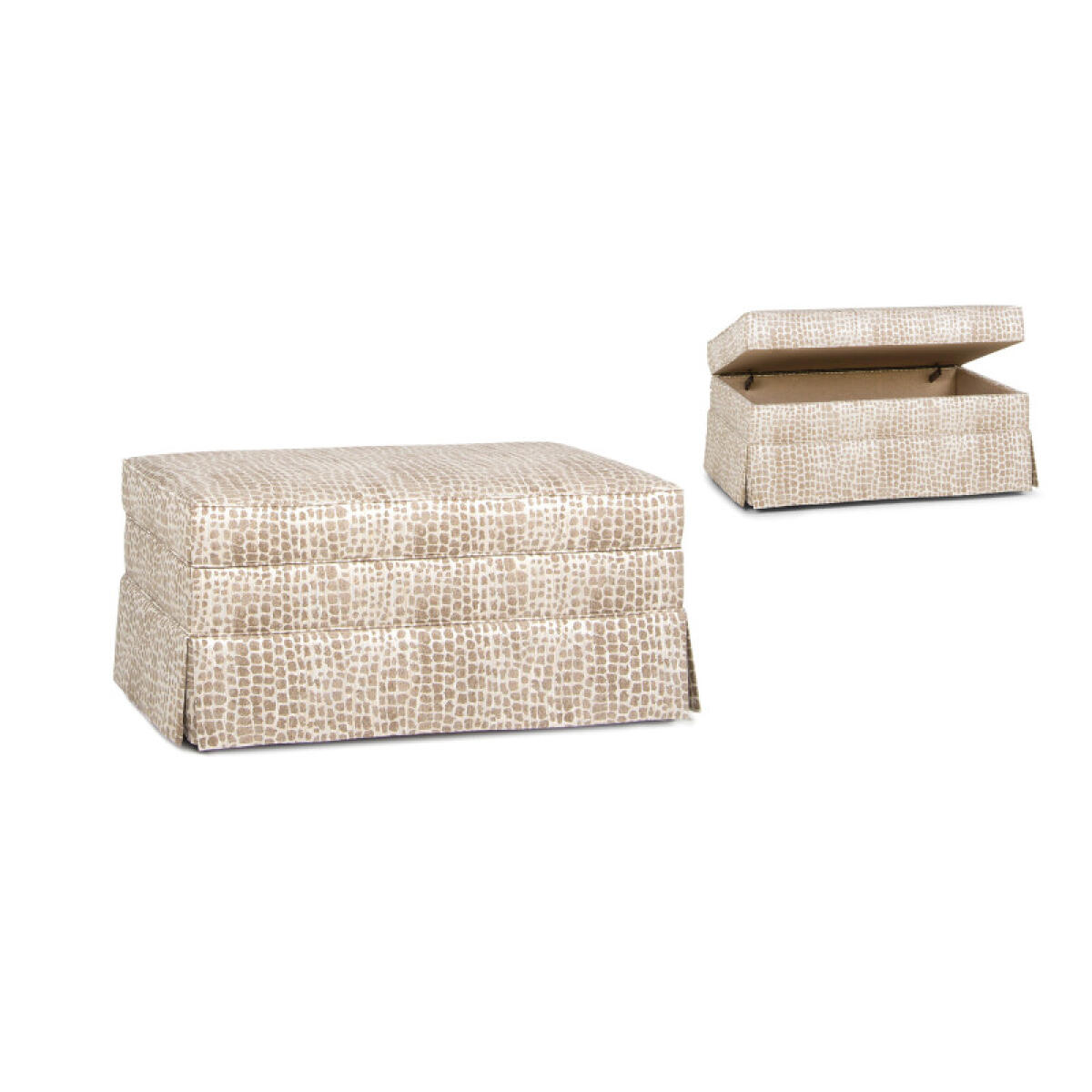 Storage Ottoman w/ Skirt 900-63 - Image 2