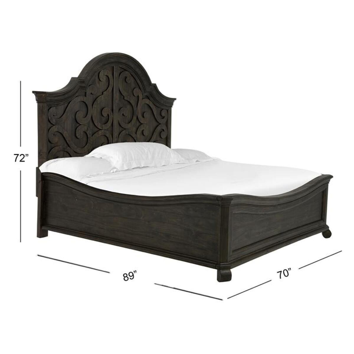 Bellamy B2491-55 Complete Queen Shaped Panel Bed - Image 4