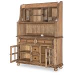Complete Hutch And Server Dining Storage Barnwood Oak 16